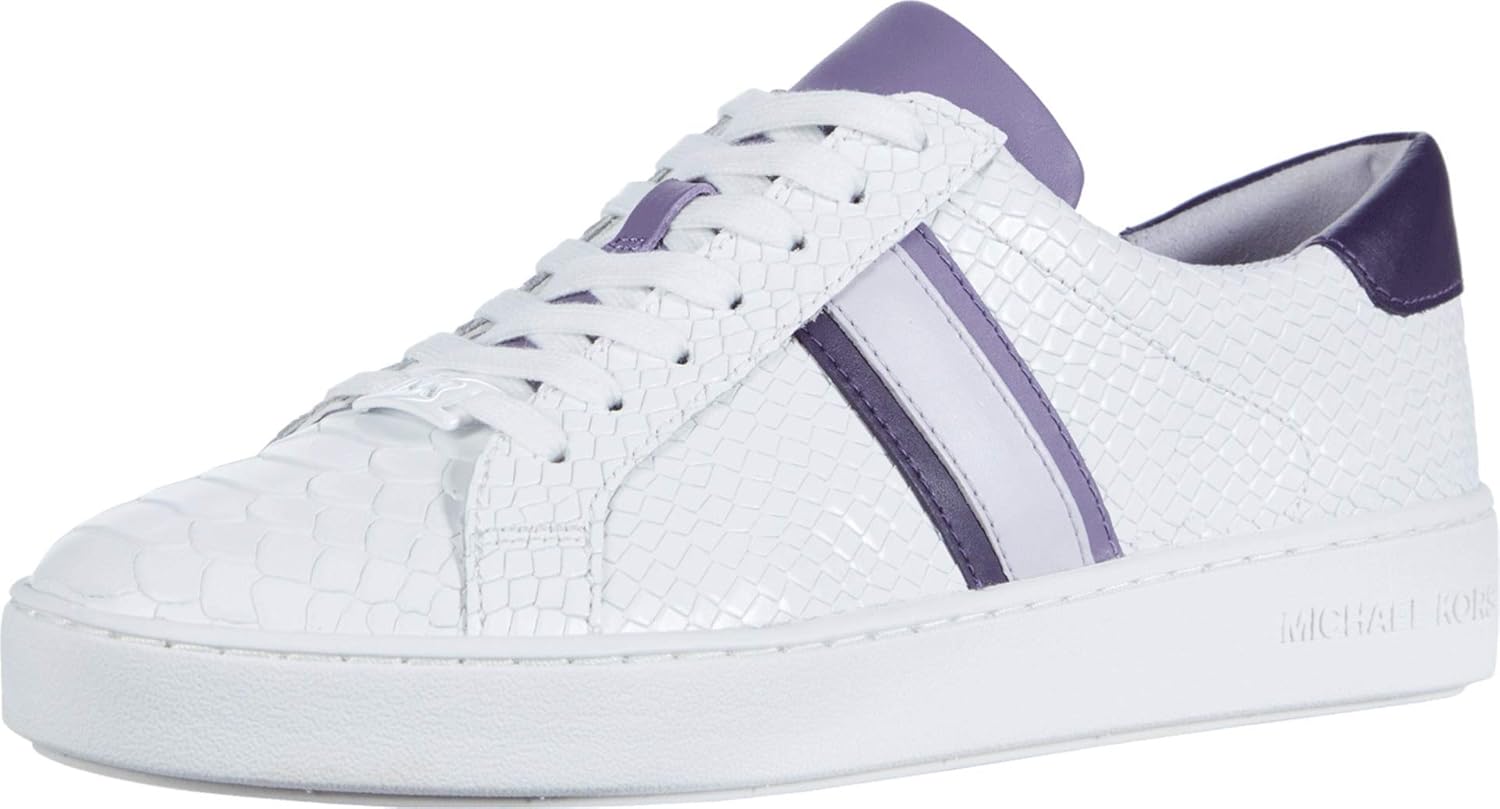 michael michael kors irving leather and logo sneaker