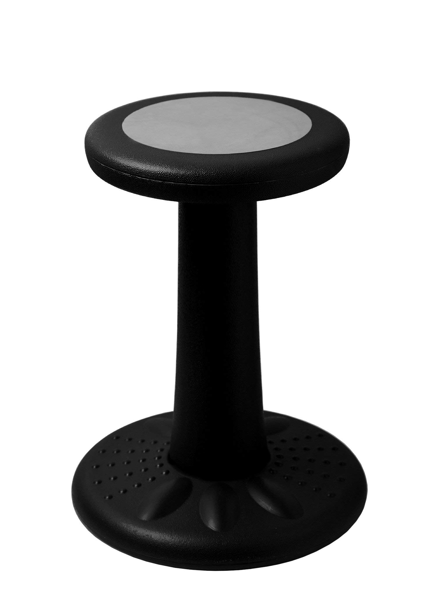 Photo 1 of Studico ActiveChairs Kids Wobble Chair, Flexible Elementary Classroom Seating, Improves Focus, Posture and Helps ADHD/ADD, Sensory Chair, Active Fidget Chairs, Pre-Teen 17.75" Stool, Ages 7-12, Black