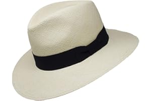Gamboa Mens Panama Hat Wide Brim Hats for Men and Women Gambler Straw Hat Classic Colonial Hats