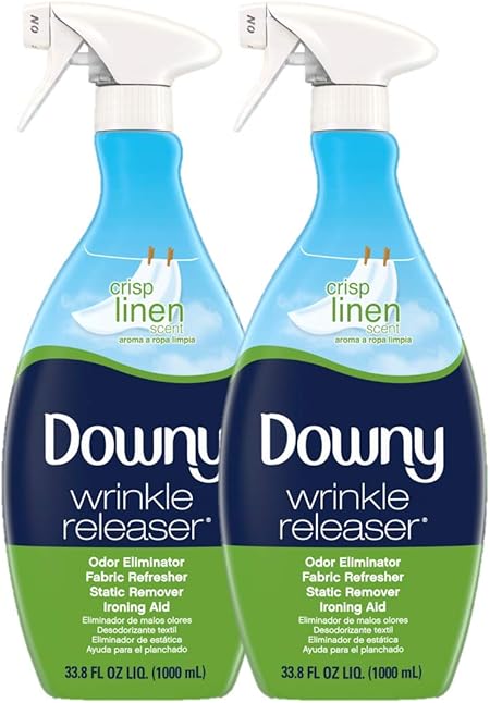 Downy Wrinkle Release Spray Plus, Crisp Linen Scent, Static Remover ...