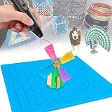 Shiwaki 3D Silicone Pad for 3D Printing Pen, 17.7cm with Finger Sleeves view 4