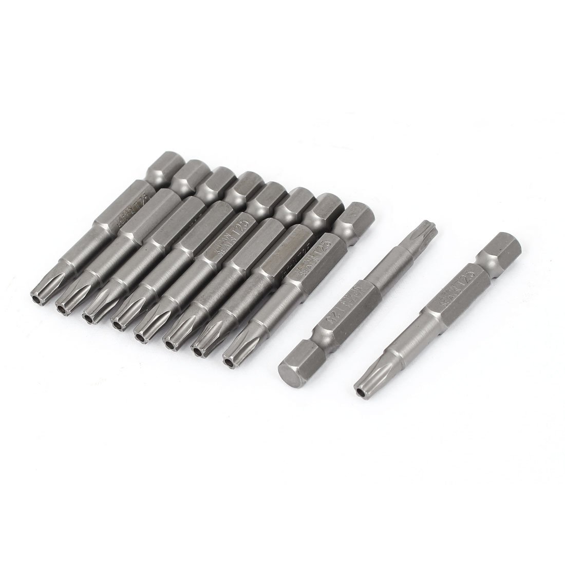 Sourcingmap 1/4" Hex Shank T25 Magnetic 5 Point Star Security Screwdrivers Bits 10pcs โ image 1