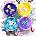 60PCS Slime Supplies Unicorn Mermaid Slime Charms Glitter Jars 4OZ Slime Containers with Lids Slime Making Kits Supplies