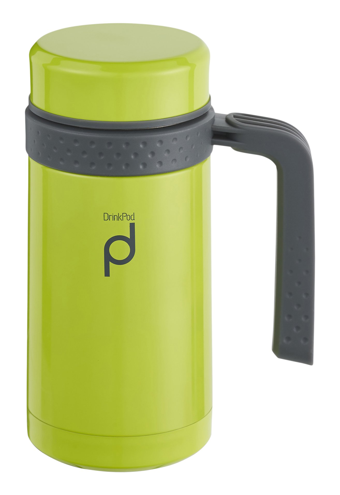 Drink Pod Vacuum Insulated Leak-Proof Flask, 450ml, Green