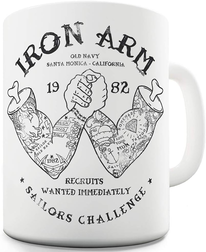 Twisted Envy Tattoo Iron Arm Wrestling Ceramic Funny Mug