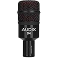 Audix D4 Hypercardioid Dynamic Instrument Microphone for Kick Drums, Toms, and Bass Instruments