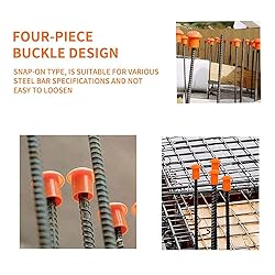 Fieaheily Rebar Safety Cap – 80 PCS Mushroom