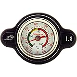 Outlaw Racing High-Pressure Temperature Gauge Radiator Cap 1.8 – Real-Time Temp Monitoring – Accurate Reading – Durable – Prevent Leaks Motorcycle Atv Honda Suzuki Yamaha Kawasaki Parts & Accessories
