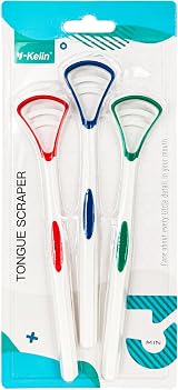Y-Kelin Tongue Scraper 3 Color Pack - Ergonomic & Durable Tongue Brush view 1