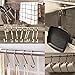ESFUN 20 Pack Size Medium 3 inch Flat S Hooks Heavy Duty Solid 304 Stainless Steel S Shaped Hanging Hooks,Metal Kitchen Pot Pan Hangers Rack Hooks