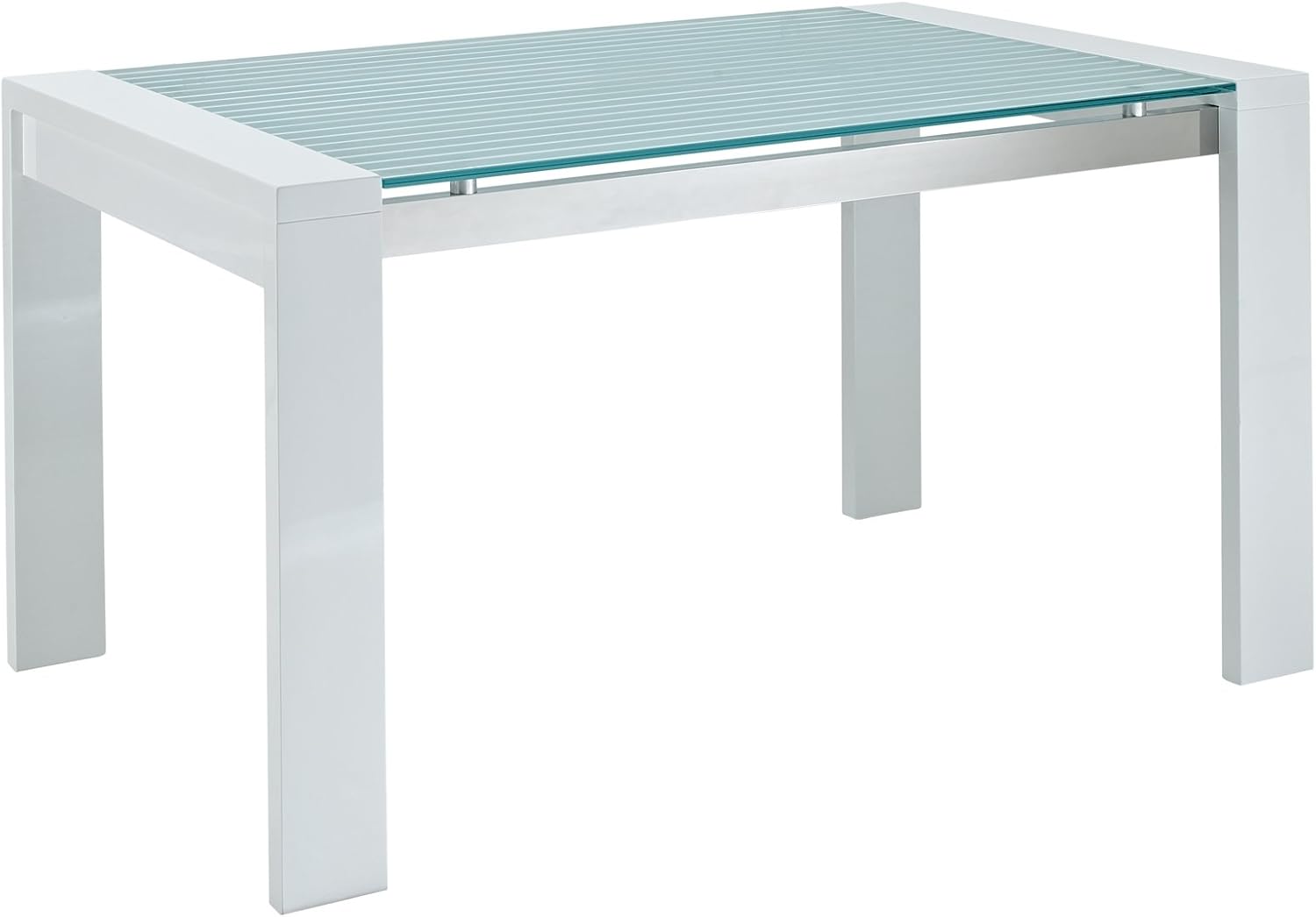 Best Extendable Frosted Glass Rectangular Dining Table