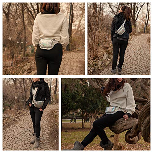 6 Holographic+Fanny+Pack+Belt+Extender