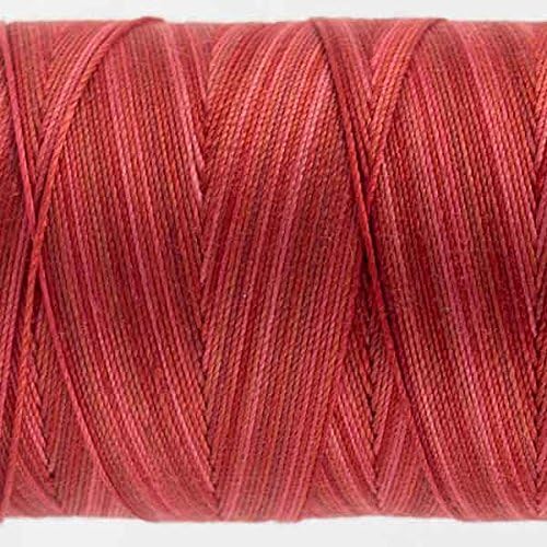 WonderFil Specialty Threads Fruitti, Strawberry, 3-ply 12wt, 100% Long Staple Double-Gassed Egyptian Cotton