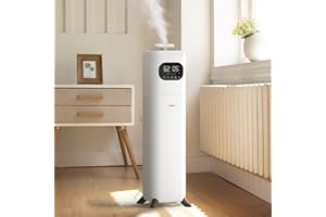 MIFASOL Humidifiers for Bedroom Large Room, 2.3Gal/9L Quiet Humidifiers for Bedroom with Timer, 360°Nozzle, Aroma Box, 3 Speed Ultrasonic Cool Mist Humidifier with Humidistat for Baby Nursery Yoga Plants