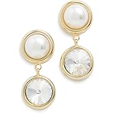 LELET NY Women's Clare Crystal and Pearl Drop Earrings