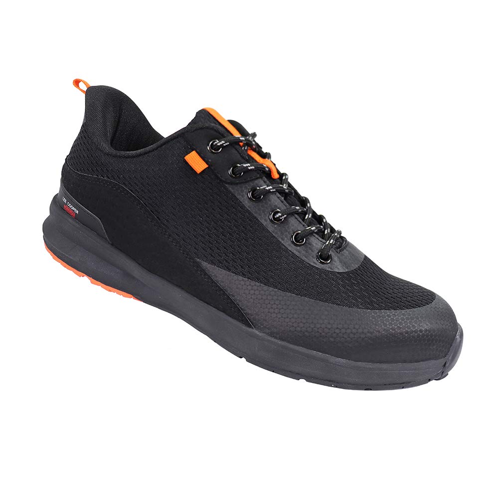 Lee Cooper LCSHOE143 Men's Lightweight Work Safety Trainer Shoes SB/SRA, Black, 10 UK