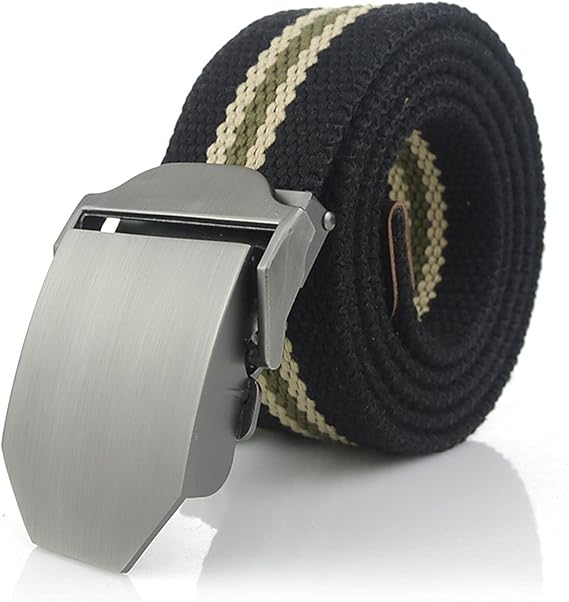 Men's Striped Golf Belt, Work, Casual Belt with Jeans Clothing