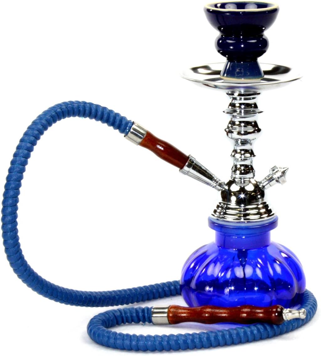 11" Mini Hookah with Case & Accessories, Blue Sapphire Amazon.ca