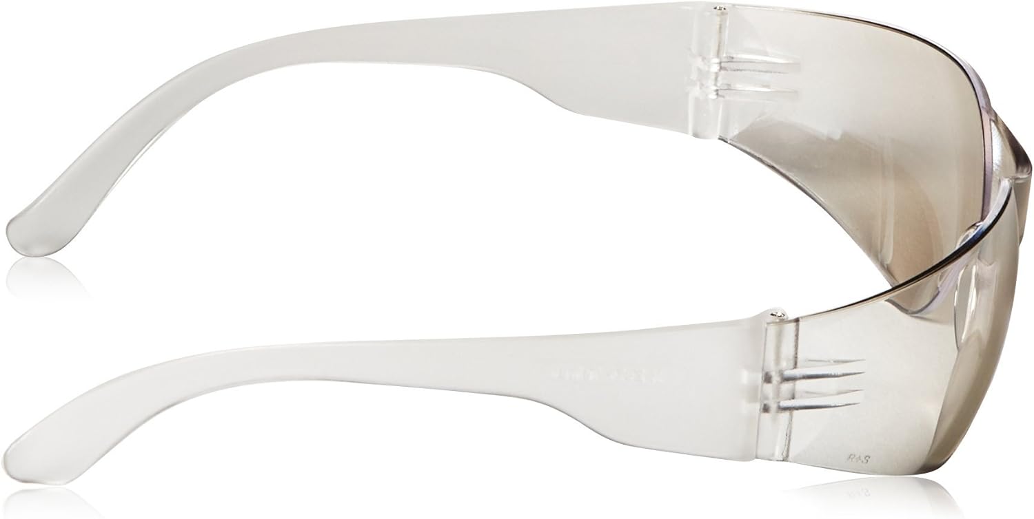Radians Clear Safety Glasses, Scratch-Resistant, Wraparound, One Size - Safety Glasses - 
