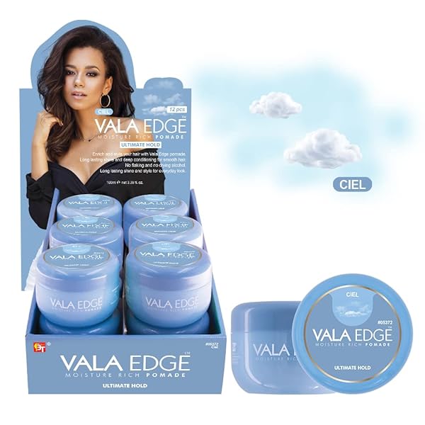 BEAUTY TOWN VALA EDGE CONTROL GEL – EXTRA HOLD, HIGH SHINE BRAIDING GEL FOR LOCS, BRAIDS & EDGES