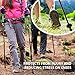 Terra Hiker Hiking Sticks Adjustable Trekking Poles, Collapsible Lightweight Hiking Poles with Lever Lock and Carry Sack for Camping, Hiking