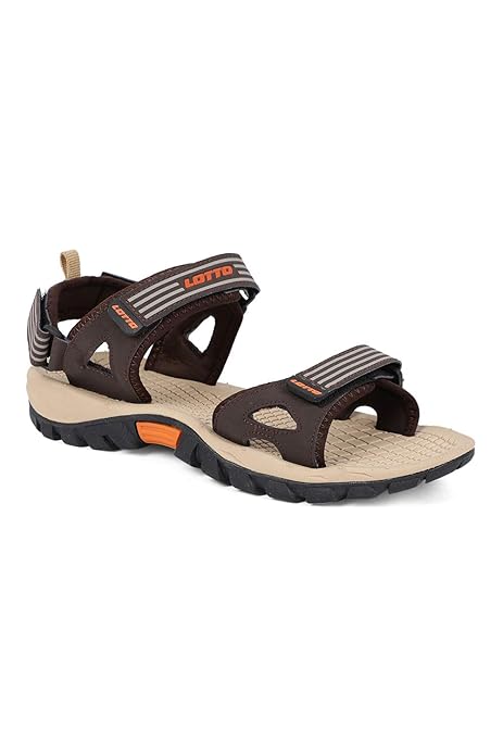 Lotto Black Coral Orange Corrado Sandals For Men 8 Amazon In Shoes Handbags