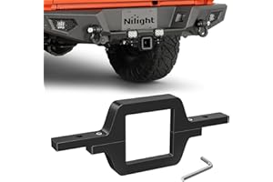 Nilight 2.5 inch Towing Hitch Mount Bracket for Truck Trailer RV SUV Pick Up fit Dual LED Work Light Reverse Rear Back Up Off