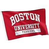 Desert Cactus Boston University BU Flag - 3 x 5 Feet Terriers Banner, Indoor/Outdoor Durable Fabric, 100% Polyester Design (Style 3B)
