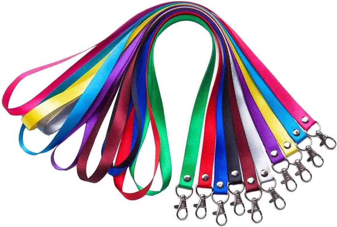 Mackur Neck Strap Badge Card Holder Strap Neck Cord Strap ID Card Work Card Key Lanyard 5PCS