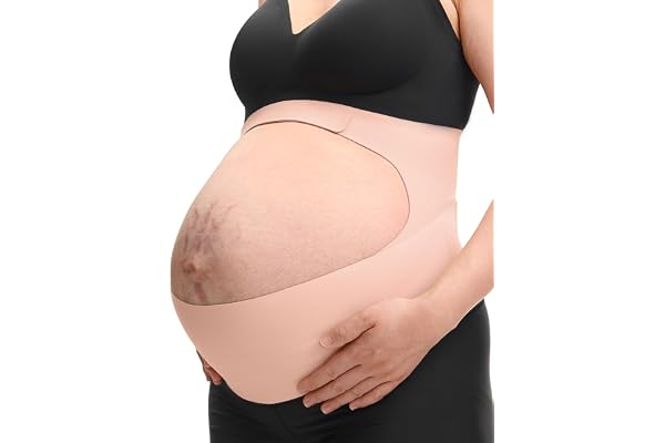 Momcozy Pregnancy Belly Band, CozySupport Ergonest Maternity Belly Band, Invisible Pregnancy Belt for Back, Abdomen, Waist