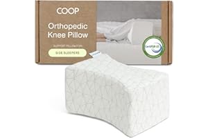 Coop Home Goods Leg Support & Knee Pillow for Side Sleeper, Adjustable Soft Orthopedic Leg Pillow for Sleeping, Pregnancy, Sciatica, Back, Hip and Joint Support with Washable Cover