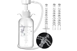 Douche kit for Women -Anti Backflow Feminine Douche,Safe & Reusable Home Clean Kit with 3 Nozzle(330ML )