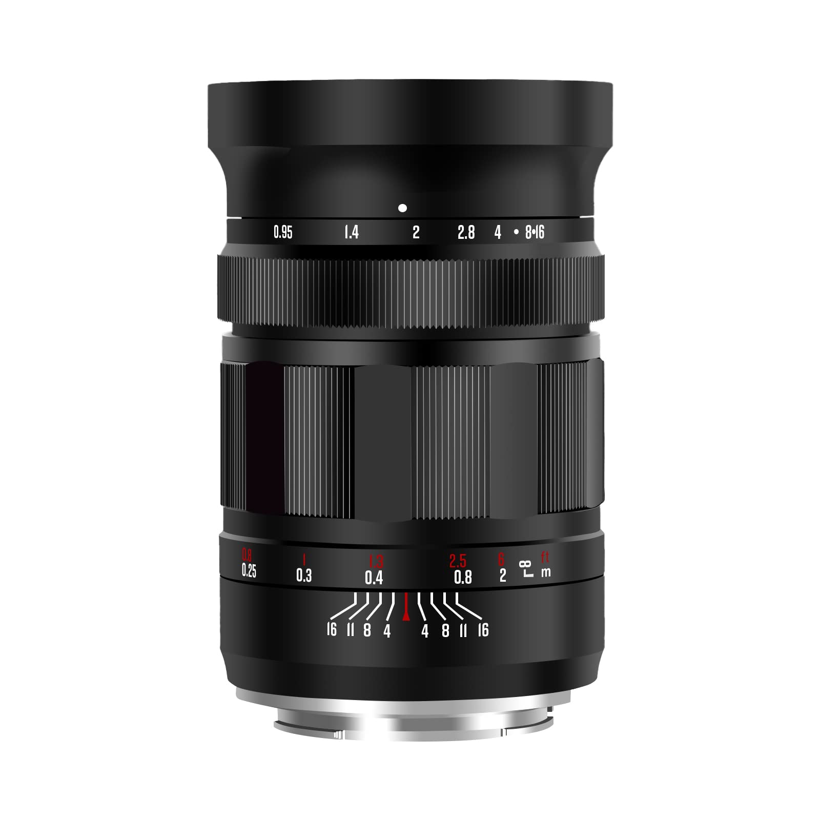Meike 25mm f0.95 Large Aperture Manual Focus APS-C Lens Compatible with Canon EF-M Mount Mirrorless Cameras EOS M M2 M3 M5 M6 M10 M50 M100 M6II M200 etc