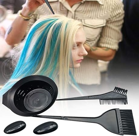 Ashui Hair Dye Coloring Diy Beauty Salon Tool Kit Hair Tinting Bowl Dye Brush Ear Cover Salon Hair Coloring Dyeing Kit Amazon Co Uk Kitchen Home