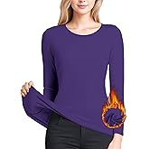 Women's Long Sleeve Thermal Underwear Lightweight Compression Baselayer Shirt Women Clothing Premium Comfort Winter Tops
