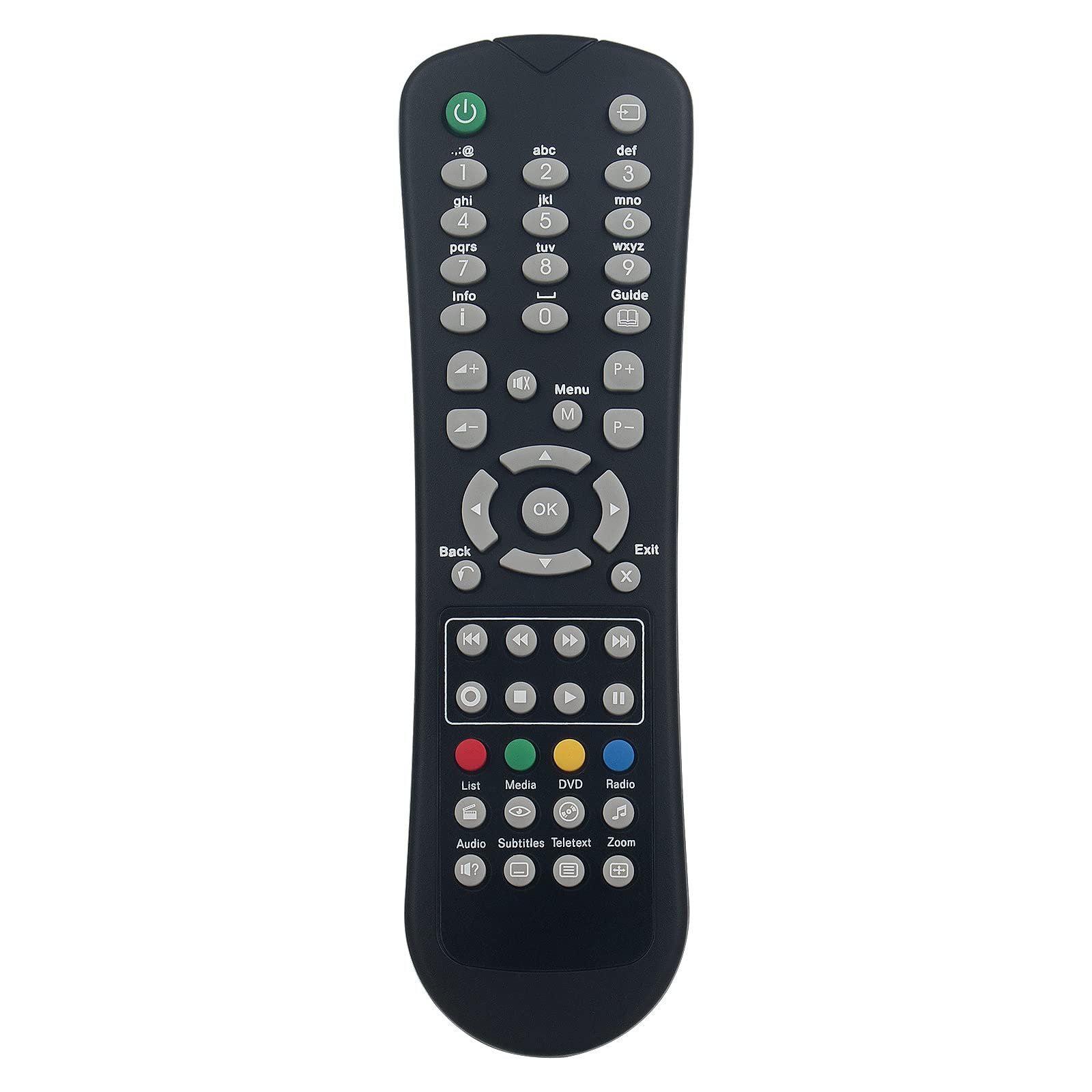 AULCMEET Replaced Remote Control Work for Sagem Freesat HDDTR94-250S DTR94-320S DTR94-500S DTR94500S DTR94500 DTR6400 DTR67160 DTR6400T