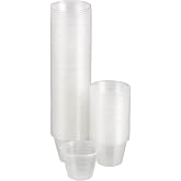 McKesson Medicine Cups, Small, Clear, Mixing, Resin, 1 oz, 30 mL, 5000 ct | Measuring, Epoxy, Graduated, Plastic, Disposable