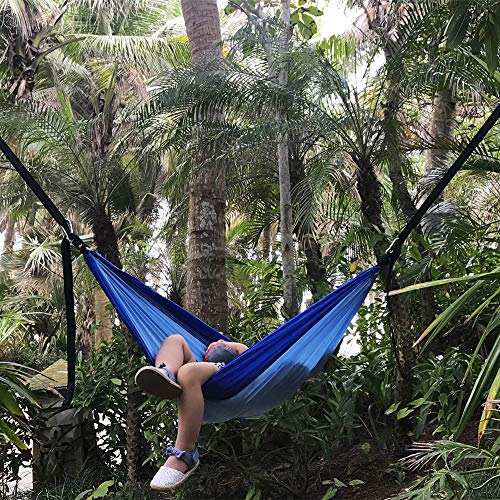 Infant Size Parachute Hammock Come with Loops Length Adjustable 2pcs Hammock Tree Straps 2 Solid Steel Carabiners- Soft Breathable Ultralight Kids Fun Play Parachute Hammock - Thumbnail 6