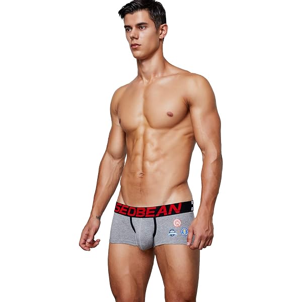SEOBEAN Boxer da uomo a vita bassa, sexy, sportivo