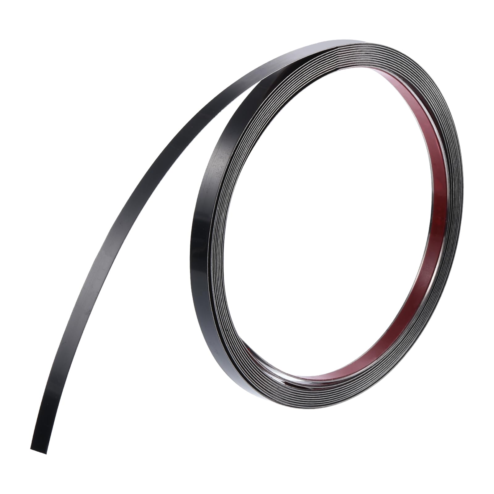 uxcell Wall Trim Molding, Stainless Steel Peel and Stick (Mirror-Like Finish), for Ceiling, Mirror Frame 16.4Ft x 0.4in，Black