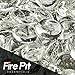 Arctic Ice Clear Fire Glass Beads 1/2" Firepit Glass Beads Premium 10 Pound Great for Fire Pit Fireglass or Fireplace Glass