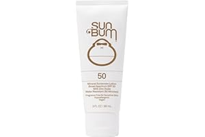 Sun Bum Mineral SPF 50 Sunscreen Body Lotion - Broad Spectrum Moisturizing Sunscreen with Vitamin E - Vegan and Hawaii 104 Act Compliant (Made without Octinoxate & Oxybenzone) - Travel Size - 3 oz