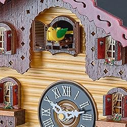 TIMEGEAR Cuckoo Wall Clock with Quartz Movement and