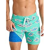 Chubbies Lined Mens Swim Trunks 7 Inch – Swim Shorts and Mens Shorts with Elastic Waist, Stretch, Boxer Brief Liner, UPF 50+