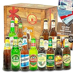 12x Bier Geschenke Welt & Deutschland – Geschenkset für Geburtstag