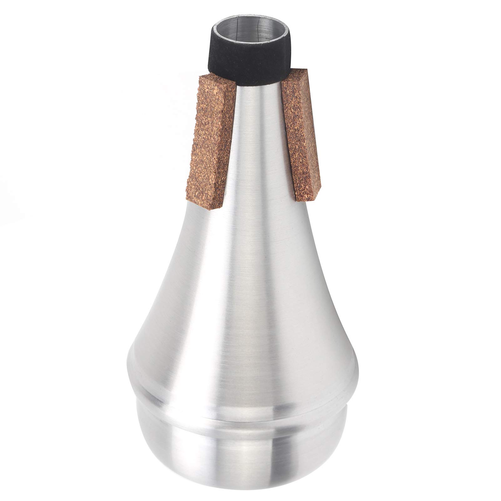 Trumpet Straight Mute Silencer Aluminum Alloy Practice Trumpet Straight Mute for Trumpets Instrument Silver