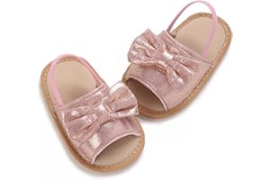 Bellocasa Infant Baby Girls Sandals Summer Open Toe Wedding Princess Dress Shoe Soft Sole Baby Shoes for Newborn Girl