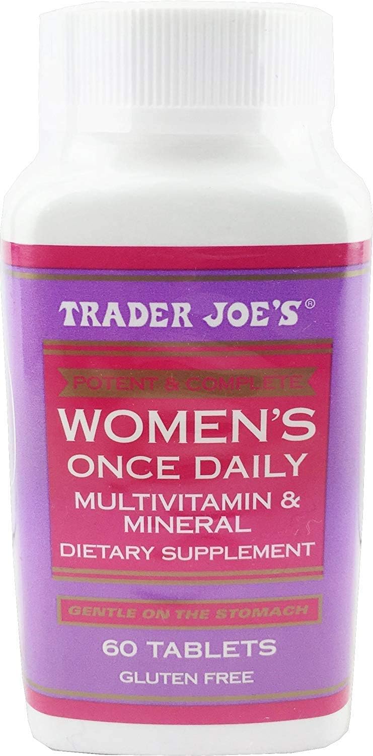 Trader Joe's Women's Once Daily Multivitamin & Mineral, 60tablets Amazon.sg Health & Personal Care
