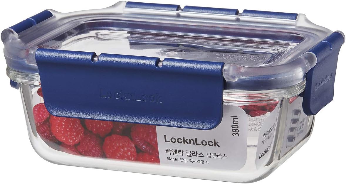Lock & Lock Glass Food Storage Container, LBG422 (380ml) Amazon.in