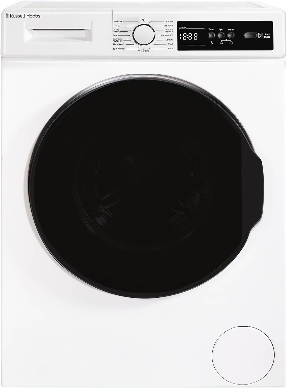 Russell Hobbs Freestanding Washing Machine 8kg 1400rpm 15 Programs